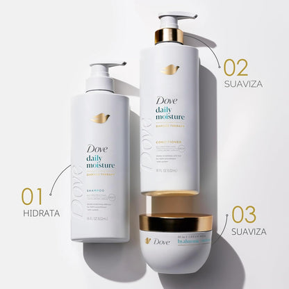 Dove Mascarilla Hidratante con Ácido Hialurónico para Cabello Seco...