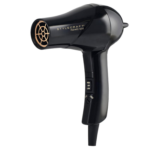 StyleCraft Peewee - Secador de fusión Tri-Plex Tech para cabello se...