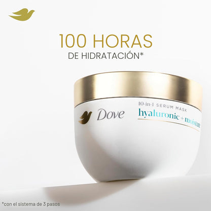 Dove Mascarilla Hidratante con Ácido Hialurónico para Cabello Seco...