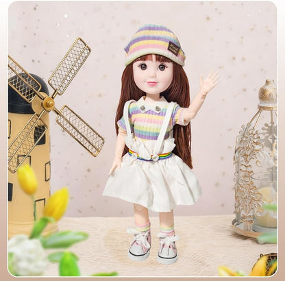 Coconutlin Muñeca de 12 Pulgadas BJD Niña de Moda, 15 Articulacione...