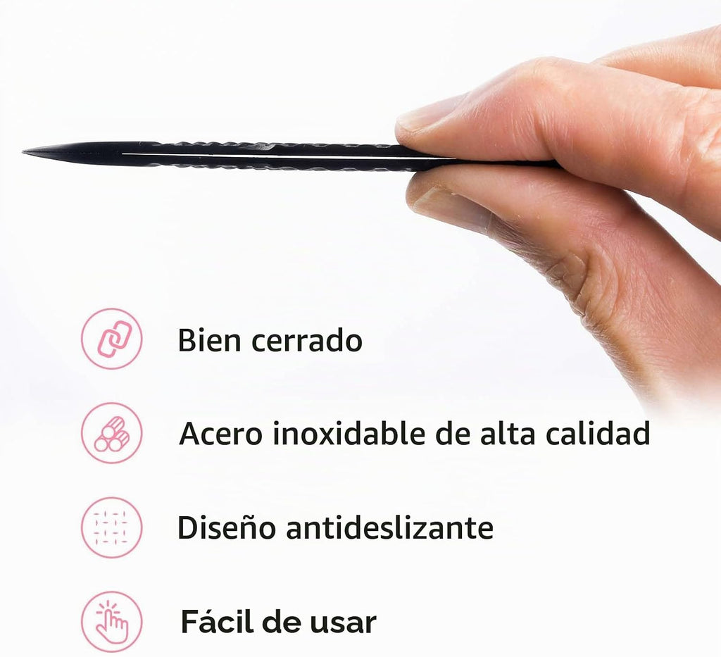 VEYES INC Pinzas de pestañas para extensiones de pestañas, pinzas d...