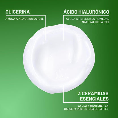 CeraVe Limpiador facial hidratante, lavado facial hidratante para p...