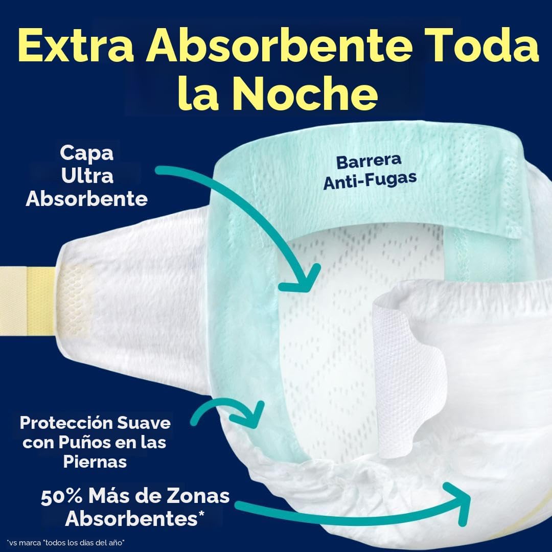 Pampers ZZZ Pañales Nocturnos, Talla 7 (41+ libras), 36 Unidades, P...