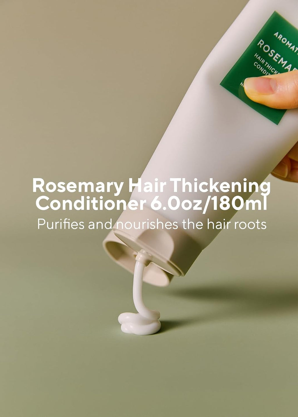 AROMATICA Acondicionador engrosador de cabello de romero (6.0 onzas...