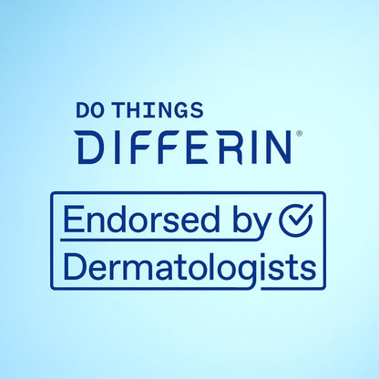 Gel de tratamiento para el acné Differin, suministro de 90 días, tratamiento retinoide para la cara con 0.1% de adapalene, cuidado suave de la piel para pieles sensibles con tendencia al acné, bomba