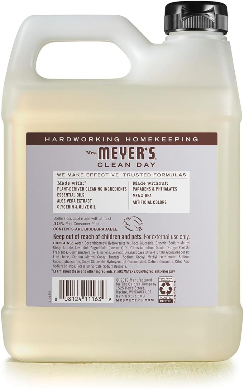 MRS. MEYER'S CLEAN DAY - Recambio de jabón para manos hecho con...