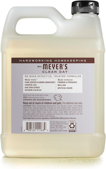 MRS. MEYER'S CLEAN DAY - Recambio de jabón para manos hecho con...