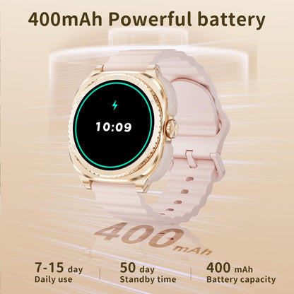 Reloj inteligente con auriculares para mujer, compatible con Androi...
