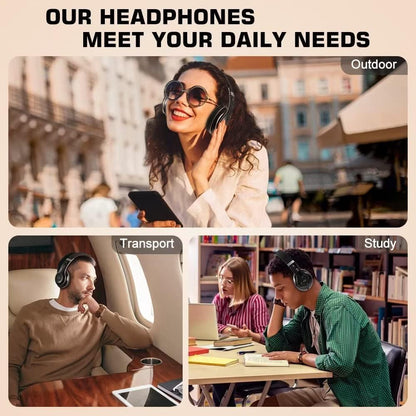 Prtukyt 6S Audífonos inalámbricos Bluetooth sobre la oreja, estéreo...