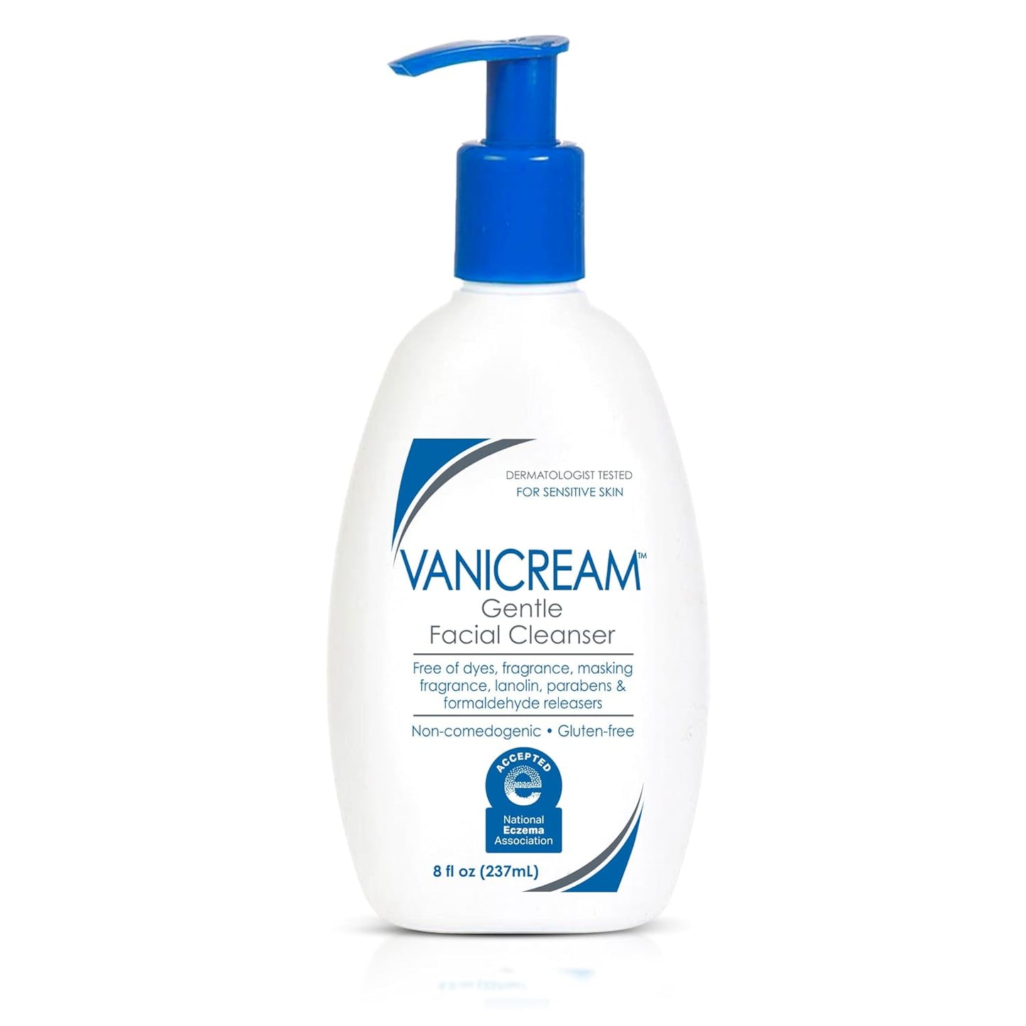 Vanicream Limpiador facial suave con dispensador de bomba, 8 onzas...
