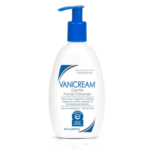 Vanicream Limpiador facial suave con dispensador de bomba, 8 onzas...