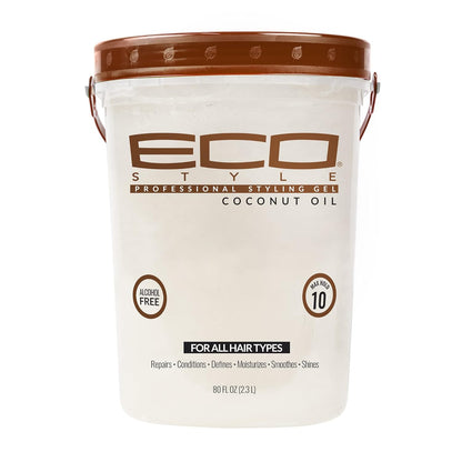 Eco Style Gel de peinado con aceite de coco, añade brillo e hidrata...