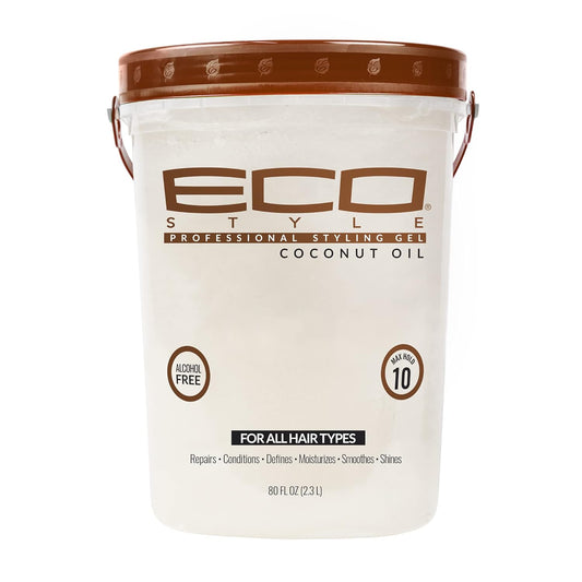 Eco Style Gel de peinado con aceite de coco, añade brillo e hidrata...