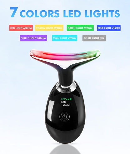 SDKWDH Terapia de Luz Roja para Cara y Cuello, Herramienta de Masaj...