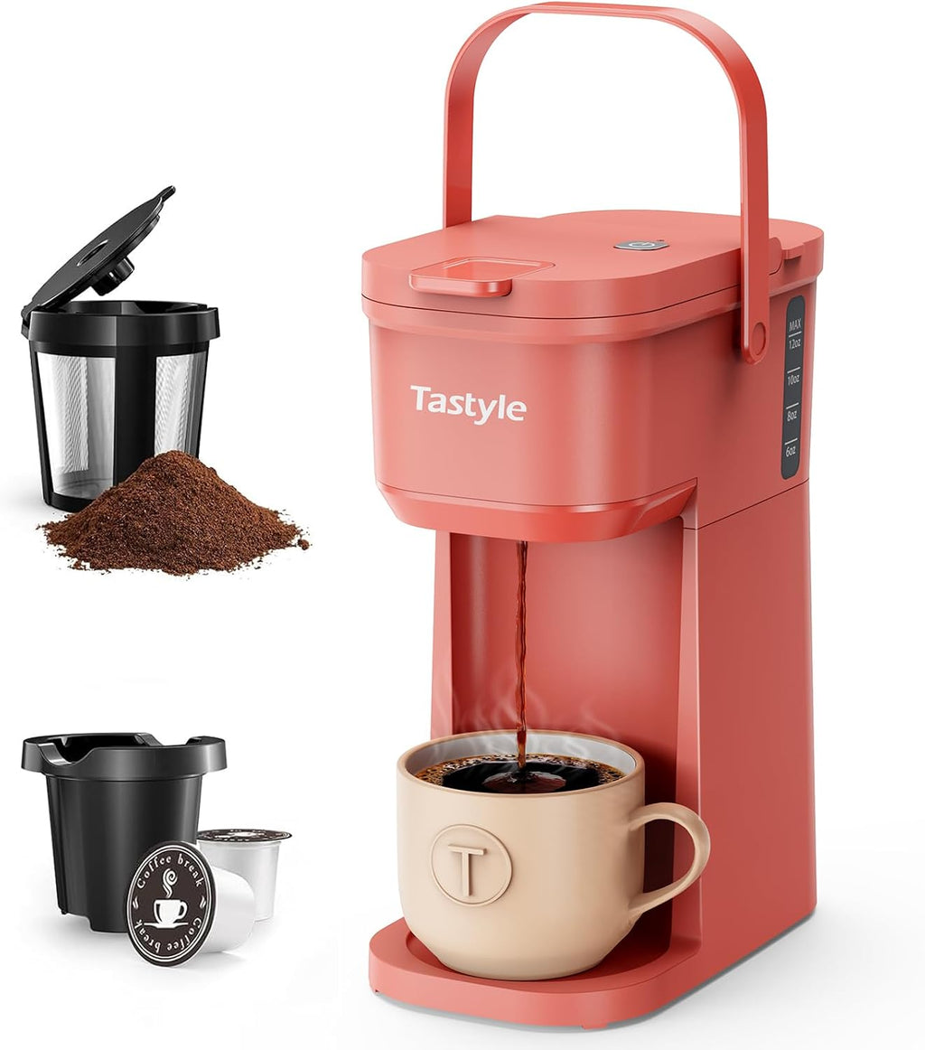 Tastyle Cafetera de Una Taza de Una Sola Porción, para Cápsulas K y...