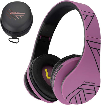 PowerLocus - Audífonos Bluetooth sobre las orejas, auriculares inal...
