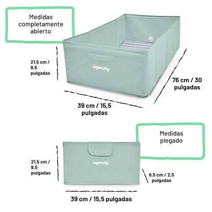 Ingenuity Tuckaway Bañera Plegable para Niños Pequeños, Convierte l...