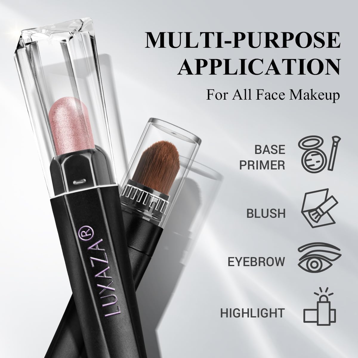 LUXAZA PRO - Juego de maquillaje de 10 sombras de ojos marrón, pale...