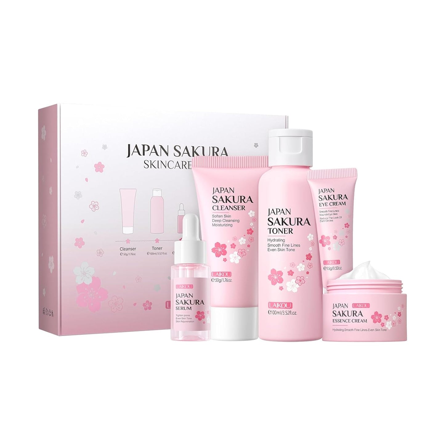 LAIKOU JAPAN SAKURA - Juego de regalo de belleza para mujer, kit de...