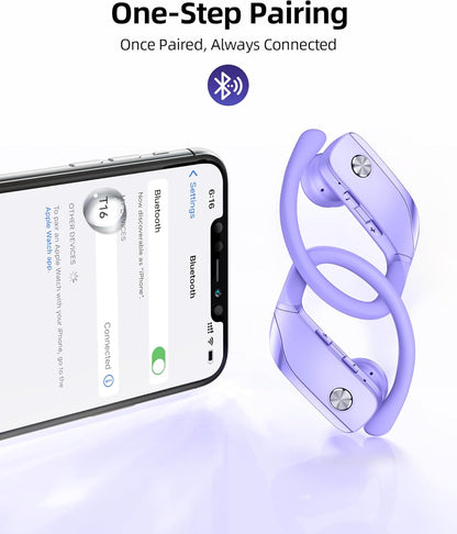 bmanl Auriculares inalámbricos Bluetooth con ganchos para las oreja...