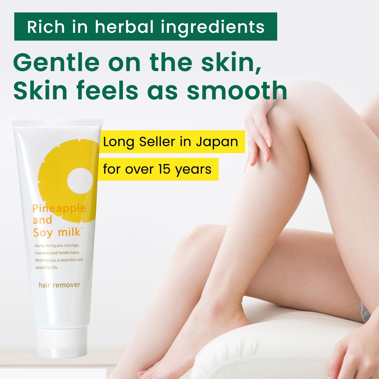 SUZUKI HERB LABORATORY Crema depilatoria (8.1 onzas \/ 8.11 oz) y l...