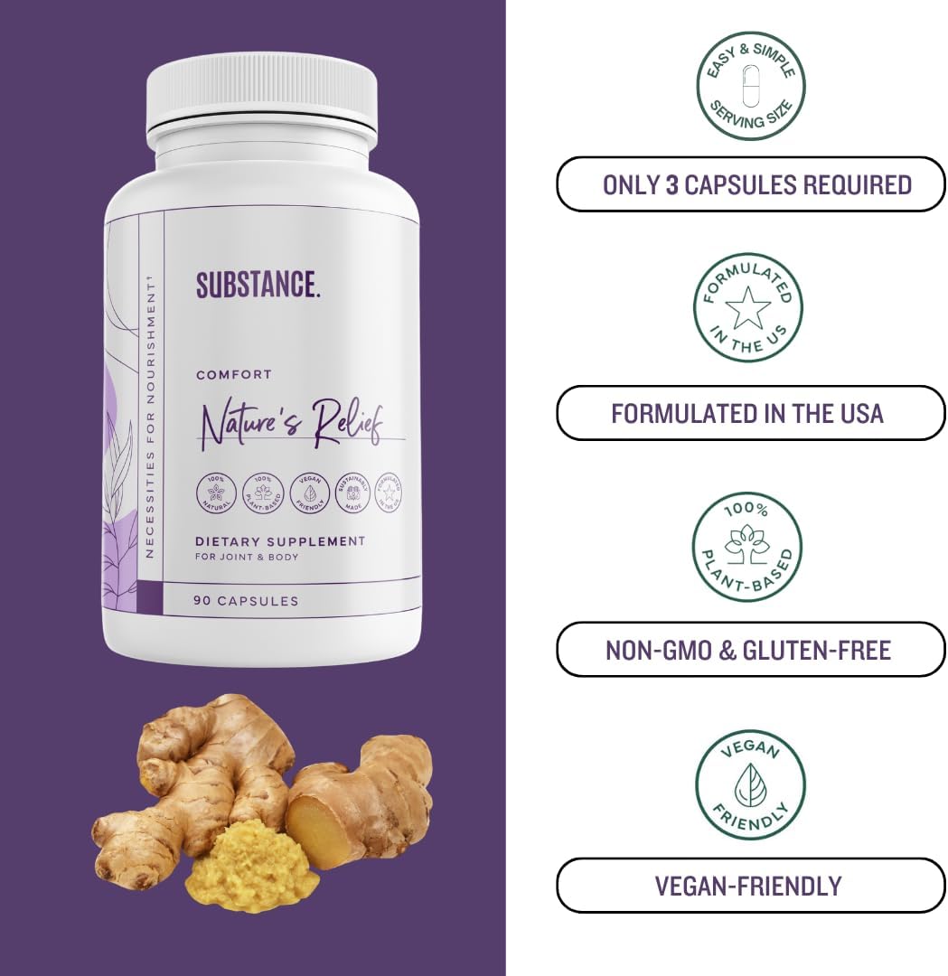Nature's Relief | Suplemento de cúrcuma para mejorar dolores co...