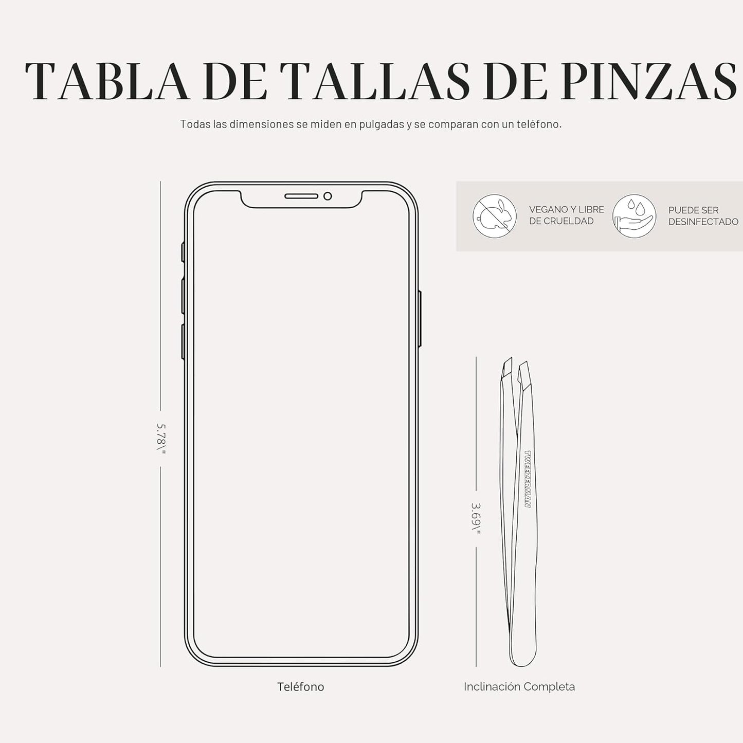 Tweezerman - Pinza de acero inoxidable