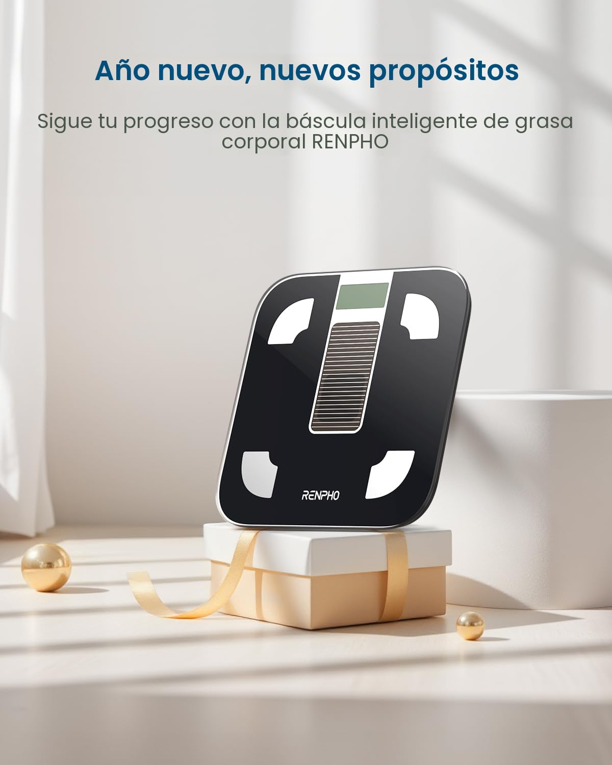 RENPHO Báscula inteligente para peso corporal, báscula digital de b...