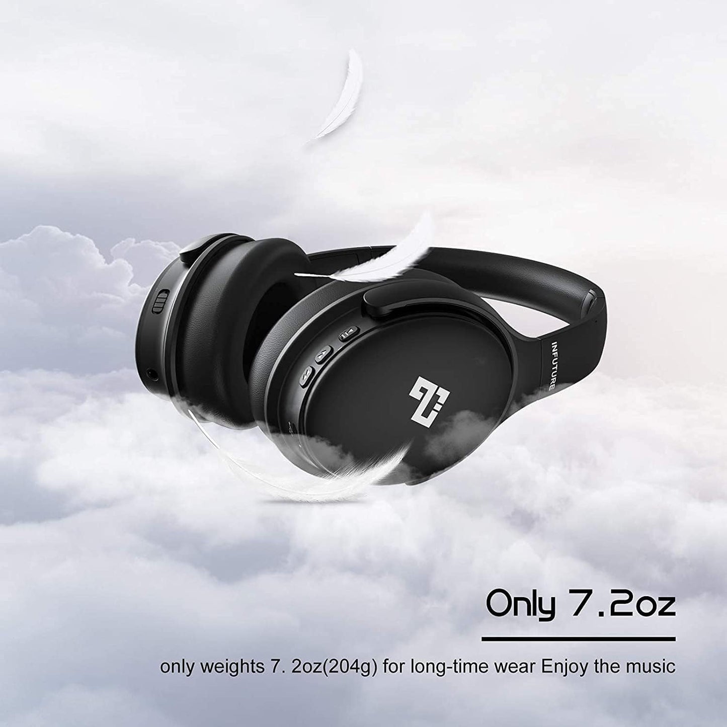INFURTURE Auriculares Over Ear con Cancelación Activa de Ruido, Aur...
