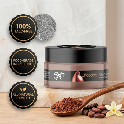 SXO Gourmet - Polvo corporal comestible con sabor a chocolate para...