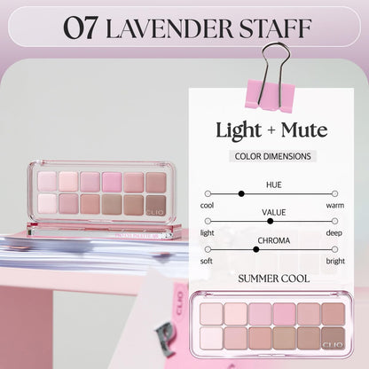 CLIO PRO Paleta de Sombras de Ojos Air (07 LAVENDER STAFF)