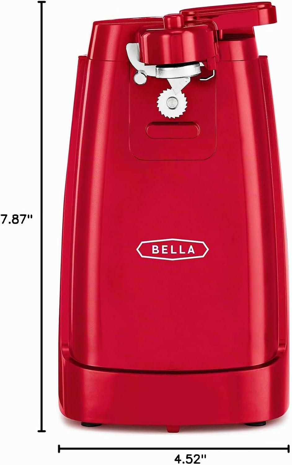 bella Abrelatas eléctrico y afilador de cuchillos, palanca de corte...