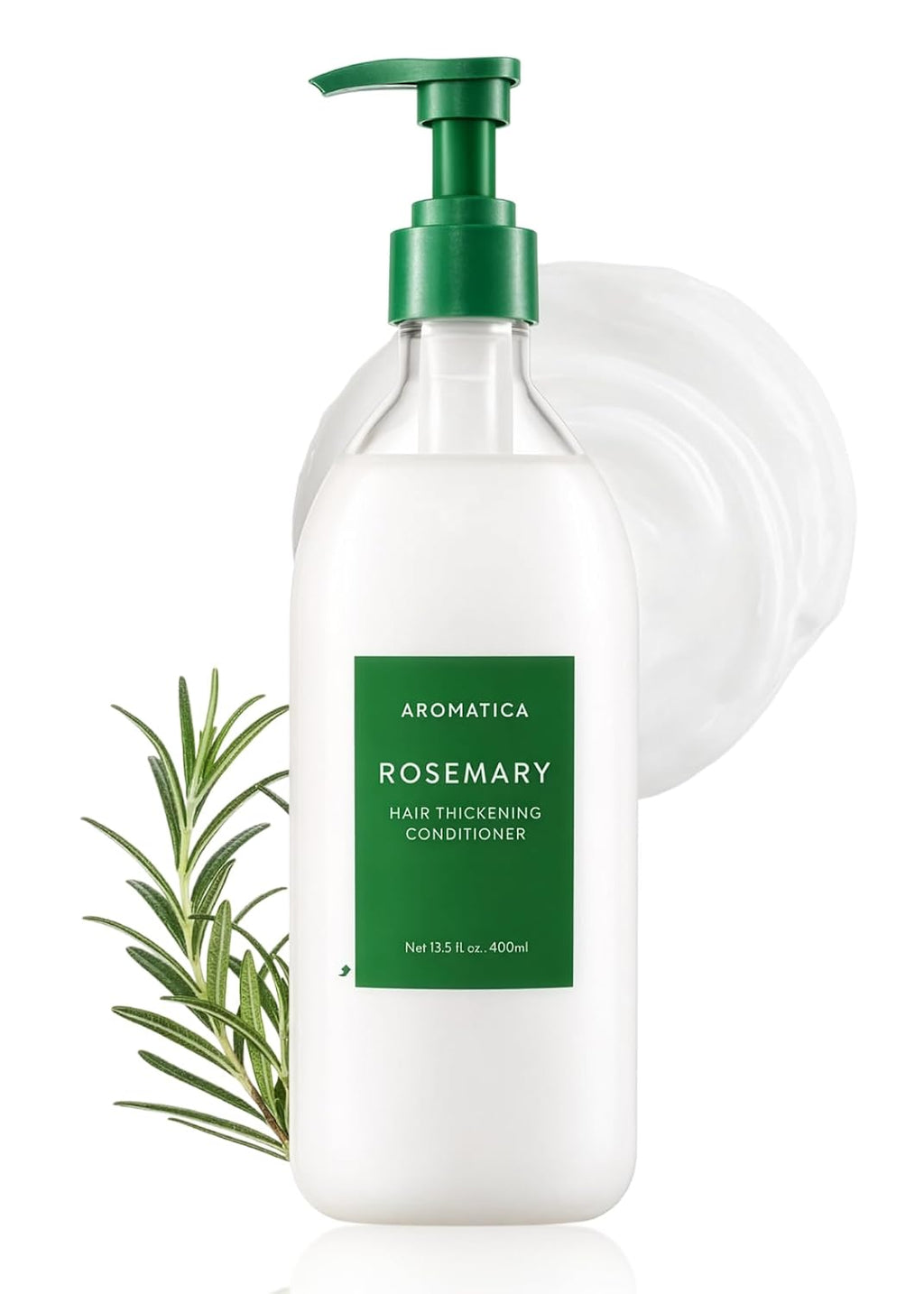 AROMATICA Acondicionador engrosador del cabello de romero (13.53 oz...