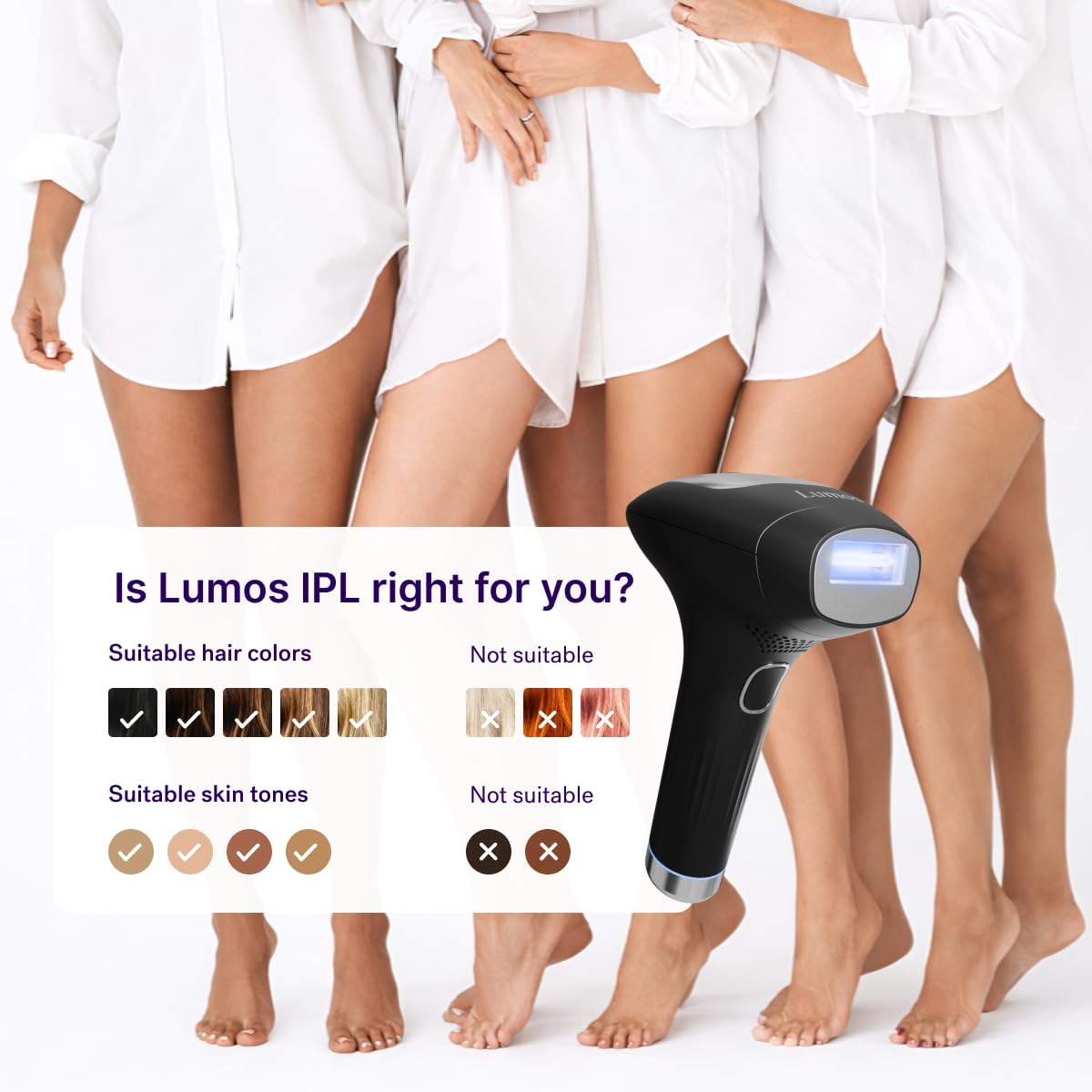 MICHAEL TODD Beauty - Depilación láser IPL Lumos para mujeres y hom...