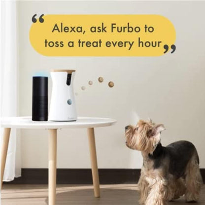 Furbo perro Camera: Treat mantear, HD Wifi Cam, y 2 Vías Audio