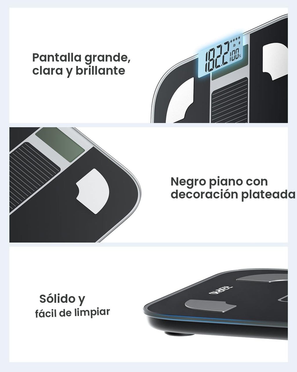 RENPHO Báscula inteligente para peso corporal, báscula digital de b...