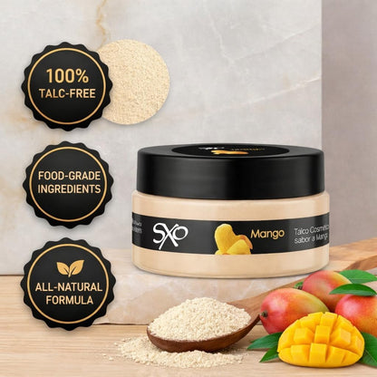 SXO Gourmet - Polvo corporal comestible con sabor a mango para pare...