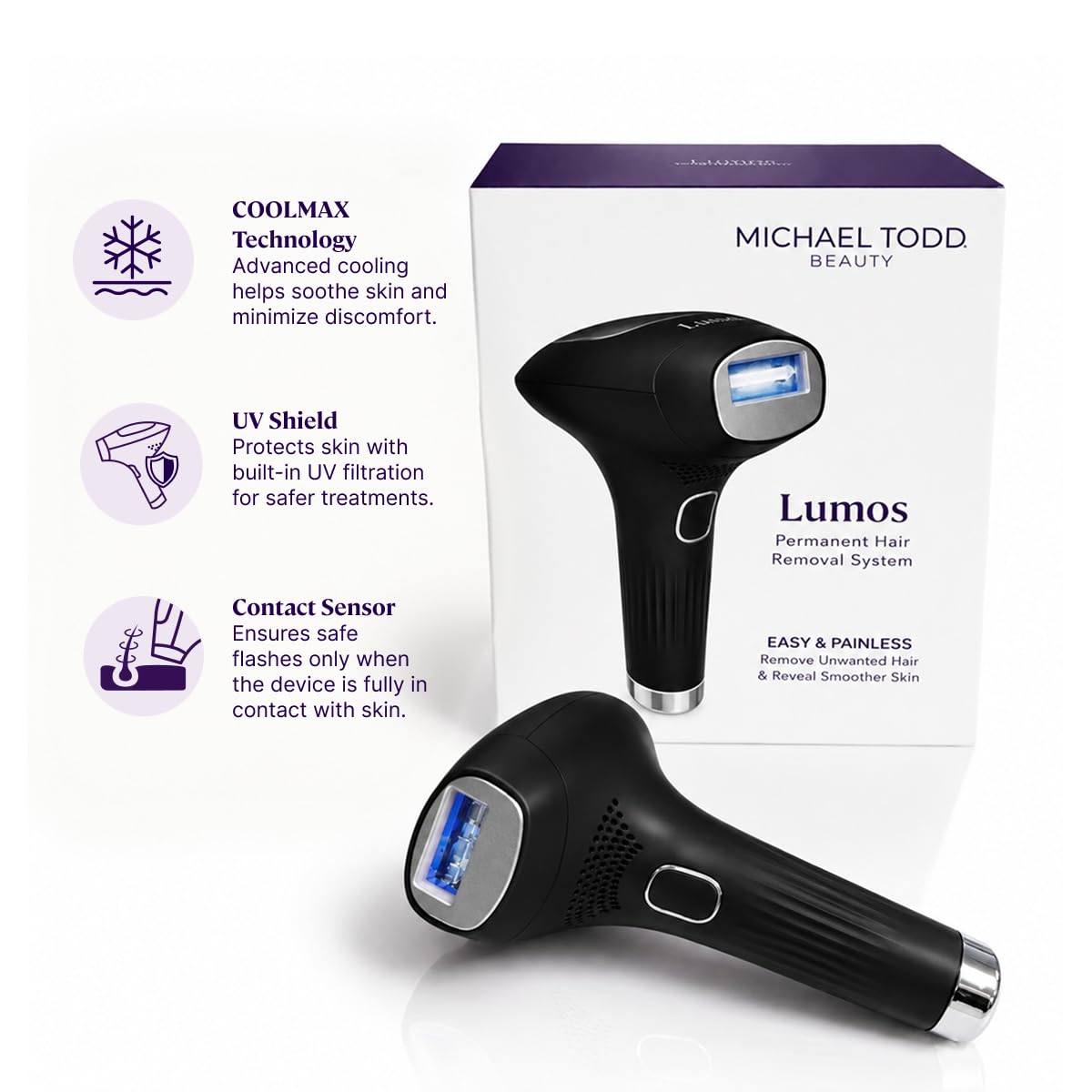 MICHAEL TODD Beauty - Depilación láser IPL Lumos para mujeres y hom...