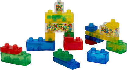 Kit creativo de bloques de gelatina Goliath Jelly Blox | Incluye 20 bloques | Bloques de construcción para niños pequeños y preescolares que los niños pueden apretar, estirar y aplastar | Acreditado