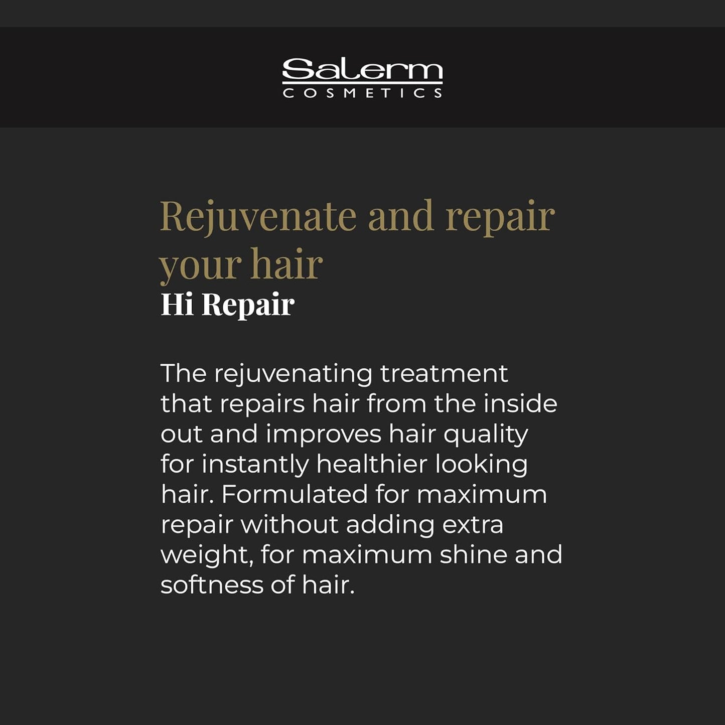 Salerm Máscara Hi Repair con complejo de proteínas de sílice 02, 34...