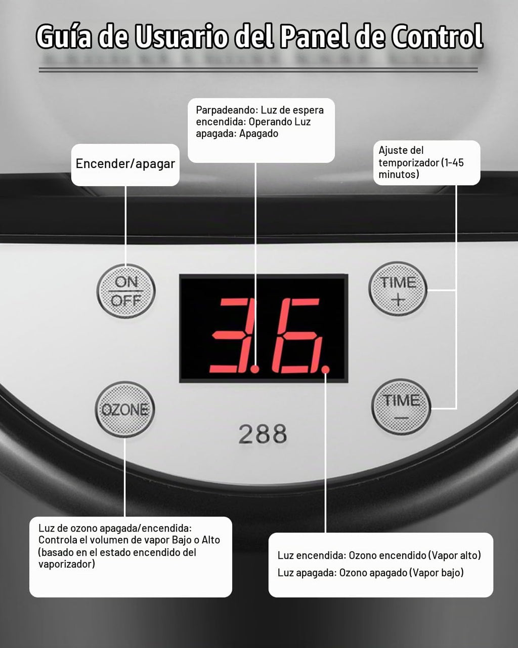 Vaporizador profesional para el cabello de altura ajustable, color...