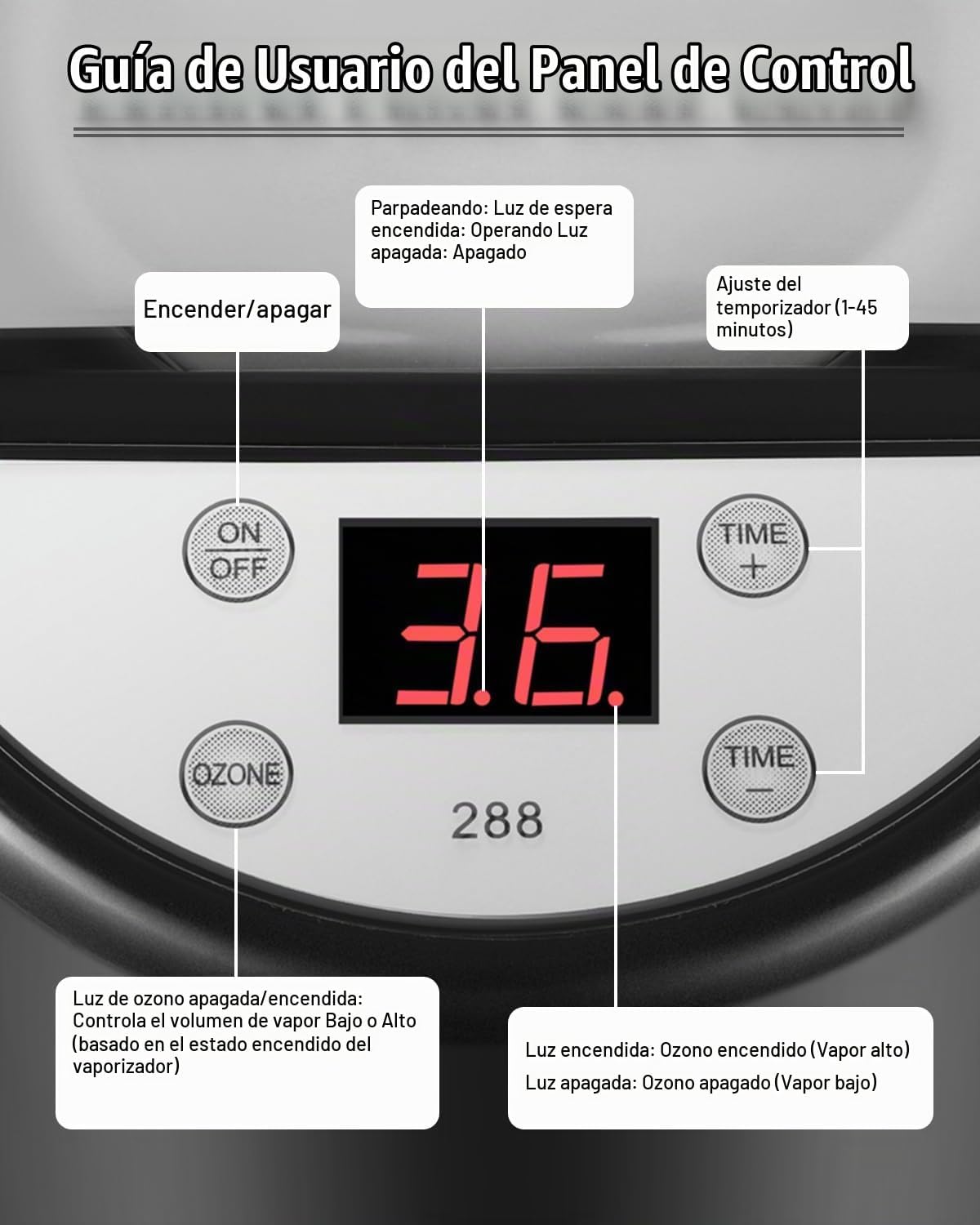 Vaporizador profesional para el cabello de altura ajustable, color...