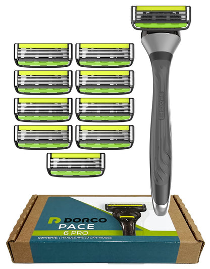 Dorco Pace 6 Pro - Sistema de maquinilla de afeitar de seis cuchill...