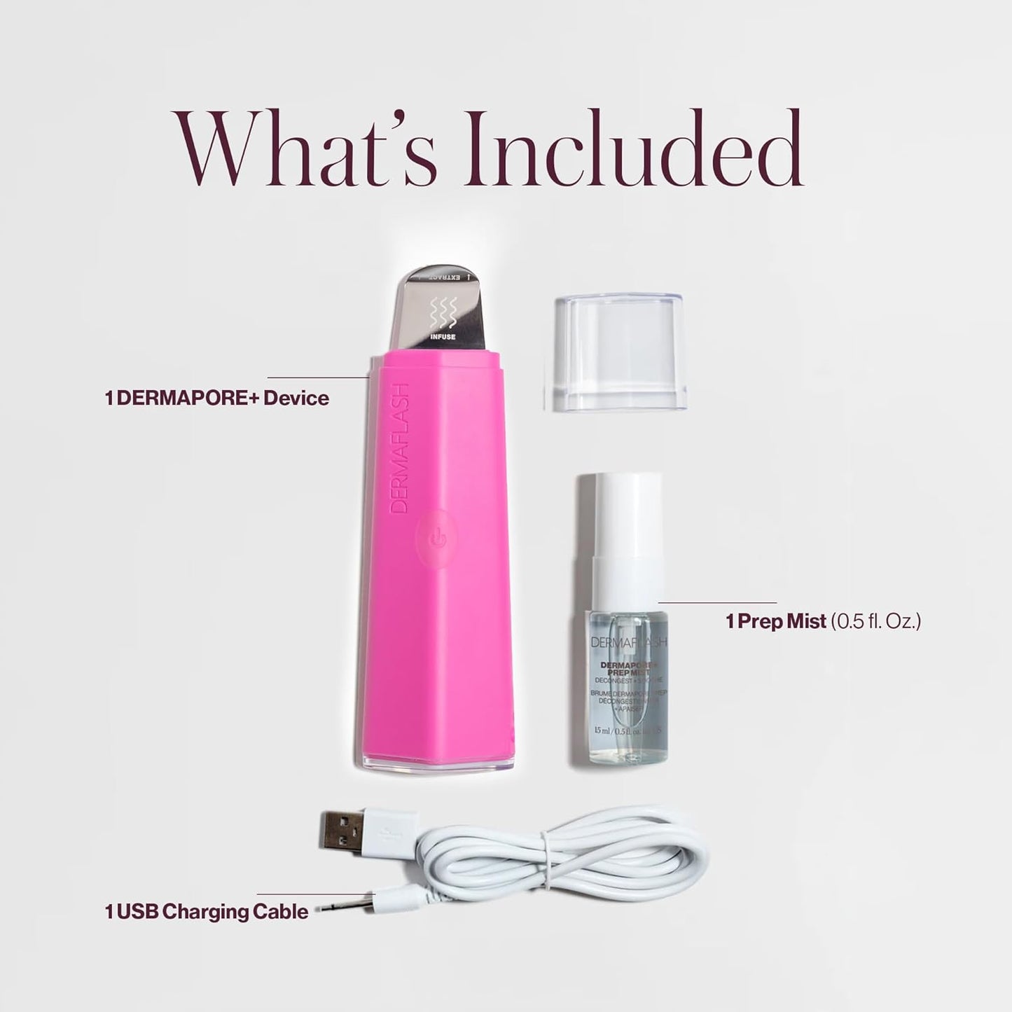DERMAFLASH DERMAPORE+ Dispositivo de cuidado de la piel, extractor...