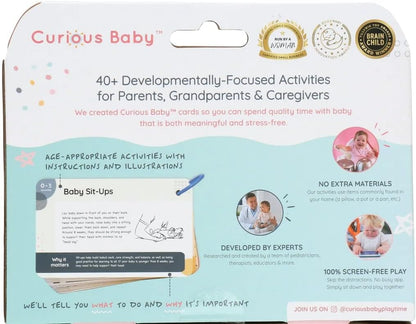 Curious Baby™ Más de 40 actividades galardonadas para Baby & Me (0-12 meses) | Ideas creativas de juego centradas en el desarrollo y estimulantes para bebé y yo | Incluye tarjetas de alto contraste en