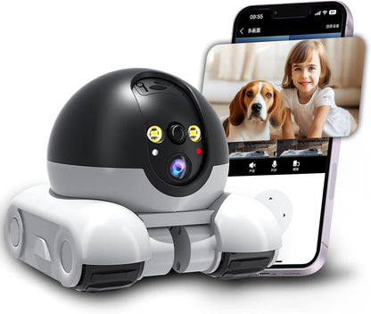 Blinky Bot Camera, Mobile Patrol Robot Camera, Wi-Fi Connected Remo...