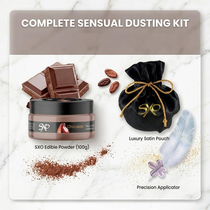 SXO Gourmet - Polvo corporal comestible con sabor a chocolate para...