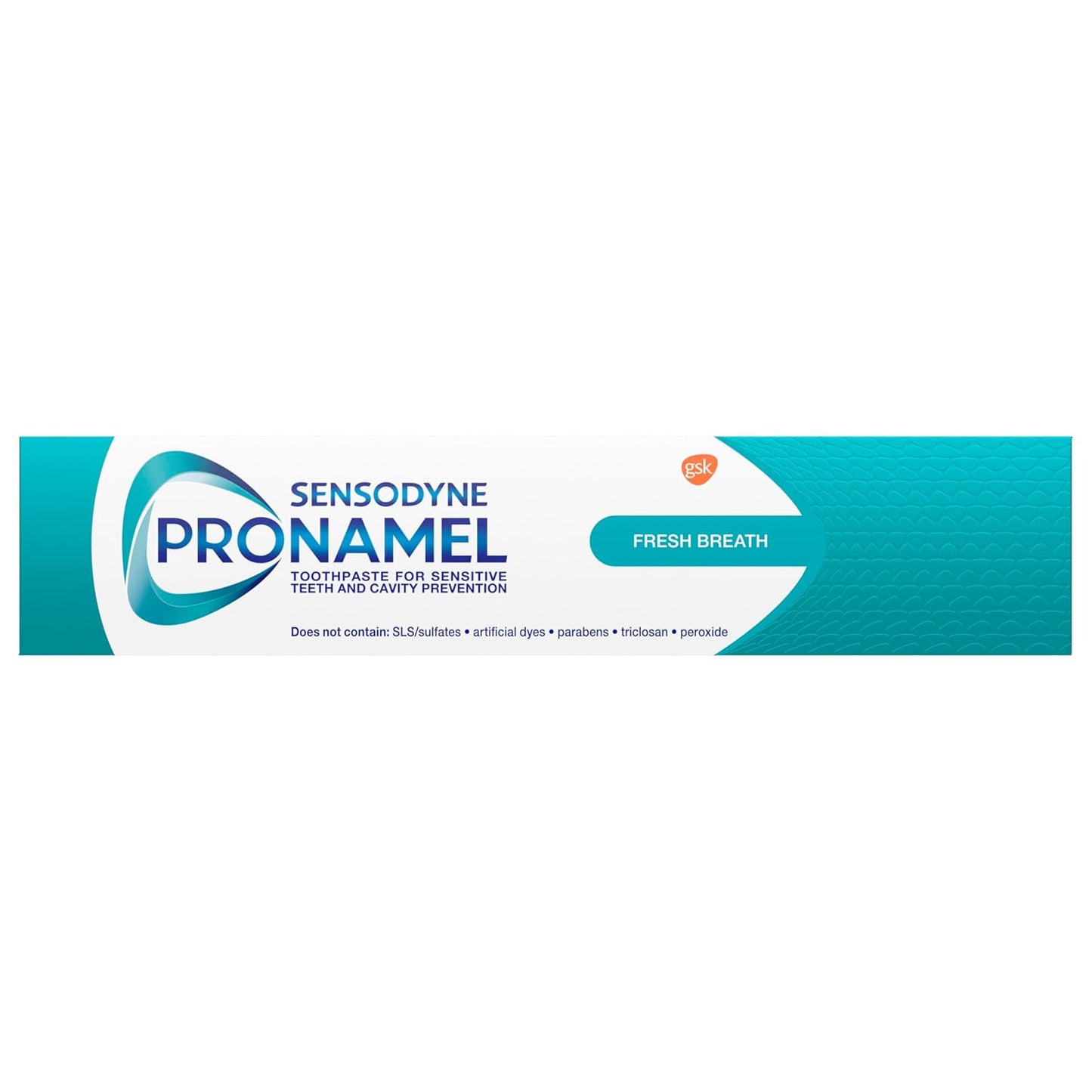 Sensodyne Pronamel Fresh Breath Pasta de dientes de esmalte para dientes sensibles y protección contra caries, Fresh Wave - 4 oz (paquete de 4)