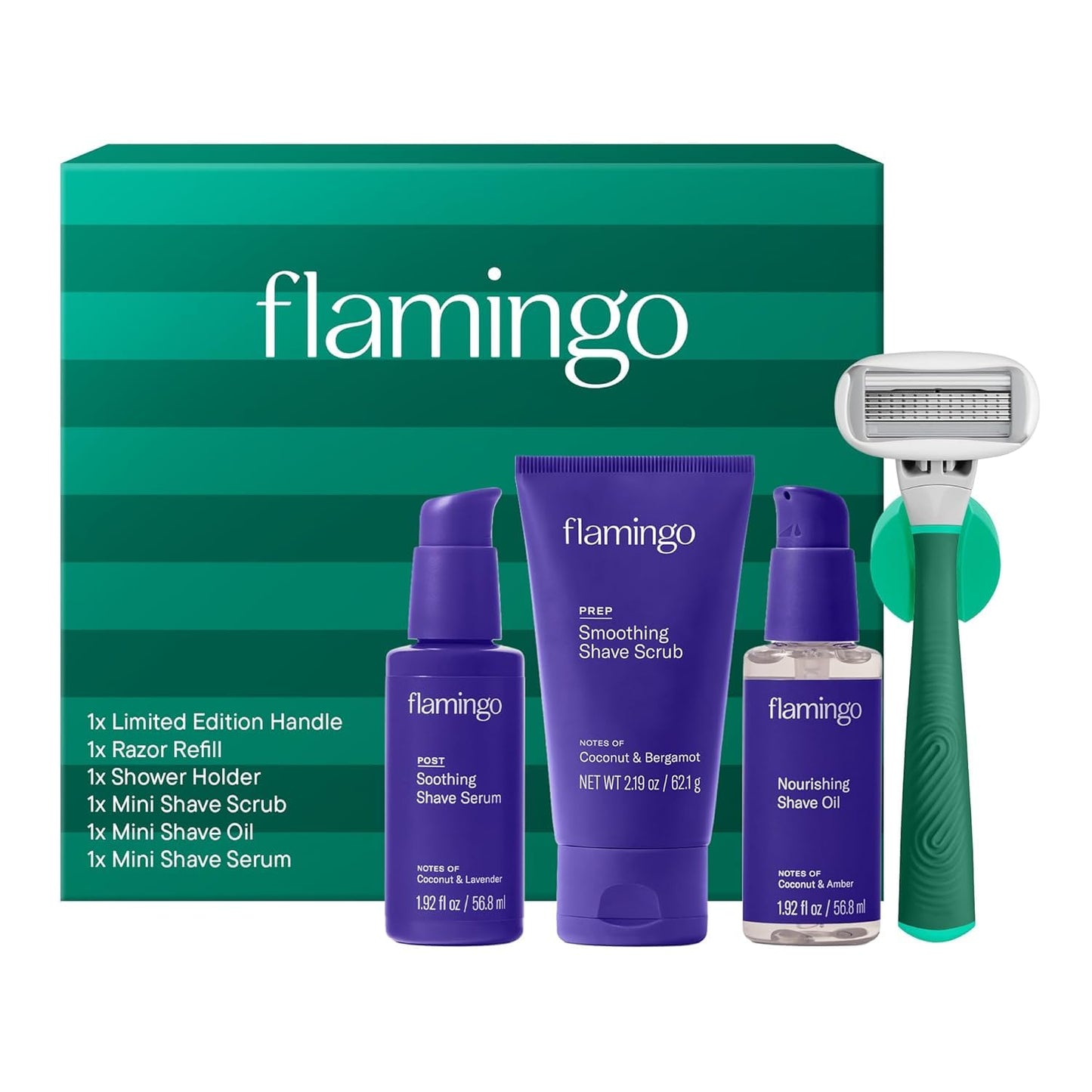 Set de regalo de vacaciones de maquinilla de afeitar para mujer Fla...