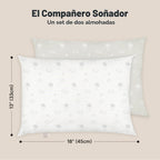 KeaBabies 2pk - Almohadas para niños de 2 años a 5,13 x 18 pulgadas...